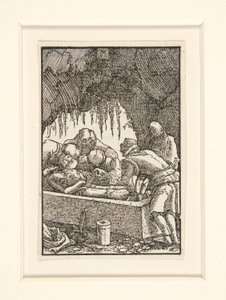Kristuksen hautaus sarjasta The Fall and Redemption of Man tekijältä Albrecht Altdorfer