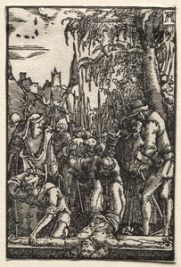 Ihmisen lankeemus ja lunastus: Kristus naulittiin ristiin tekijältä Albrecht Altdorfer