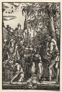 Ihmisen lankeemus ja lunastus: Kristus ristiin naulattuna, n. 1515. tekijältä Albrecht Altdorfer