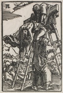 Ihmisen lankeemus ja lunastus: Laskeutuminen ristiltä, n. 1515. tekijältä Albrecht Altdorfer