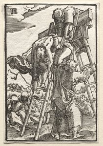 Ihmisen lankeemus ja lunastus: Laskeutuminen ristiltä, n. 1515. tekijältä Albrecht Altdorfer