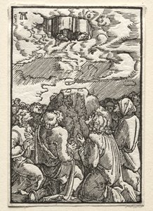 Ihmisen lankeemus ja lunastus: Ascension, c. 1515. tekijältä Albrecht Altdorfer