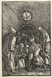 Ihmisen lankeemus ja lunastus: ympärileikkaus, n. 1515. tekijältä Albrecht Altdorfer