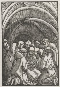 Ihmisen lankeemus ja lunastus: Neitsyen kuolema, n. 1515. tekijältä Albrecht Altdorfer