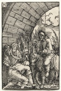 Ihmisen lankeemus ja lunastus: pääsy Jerusalemiin, n. 1515. tekijältä Albrecht Altdorfer