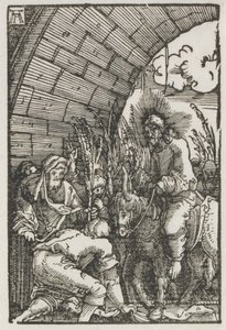 Ihmisen lankeemus ja lunastus: pääsy Jerusalemiin, n. 1515. tekijältä Albrecht Altdorfer