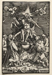 Ihmisen lankeemus ja lunastus: Viimeinen tuomio, n. 1515. tekijältä Albrecht Altdorfer