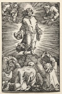 Ihmisen lankeemus ja lunastus: kirkastuminen, c. 1515. tekijältä Albrecht Altdorfer