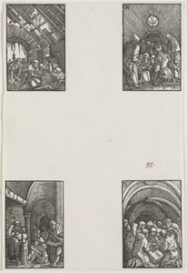 Ihmisen lankeemus ja lunastus, n. 1515. tekijältä Albrecht Altdorfer