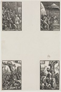 Ihmisen lankeemus ja lunastus, n. 1515. tekijältä Albrecht Altdorfer