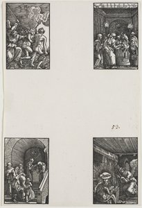 Ihmisen lankeemus ja lunastus, n. 1515. tekijältä Albrecht Altdorfer