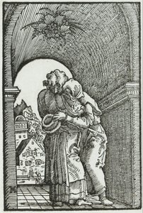 Joakimin ja Annen tapaaminen tekijältä Albrecht Altdorfer