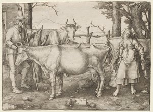 Maitotyttö tekijältä Albrecht Altdorfer