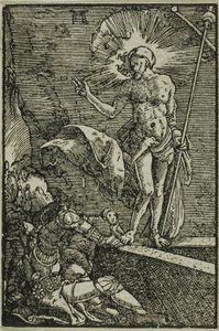 Ylösnousemus kirjasta The Fall and Redemption of Man tekijältä Albrecht Altdorfer