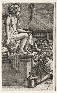 Roomalainen kurtisaani tai Noidan Vergiliusuksen kosto tekijältä Albrecht Altdorfer