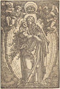 La Verge coronada per Angelsfinnish tekijältä Albrecht Altdorfer