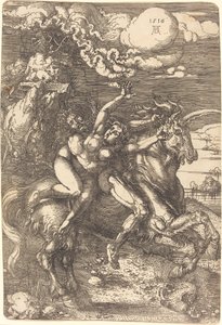 Yksisarvisen sieppaus tekijältä Albrecht Dürer