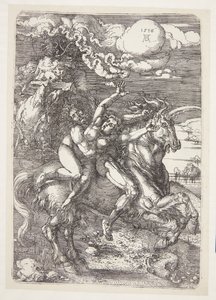 Yksisarvisen sieppaus tekijältä Albrecht Dürer