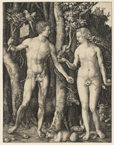 Aadam ja Eeva, 1504 tekijältä Albrecht Dürer
