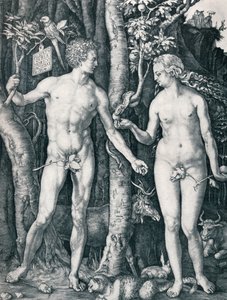 Aadam ja Eeva, 1504 1906 tekijältä Albrecht Dürer