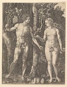 Aadam ja Eeva, 1566. tekijältä Albrecht Dürer