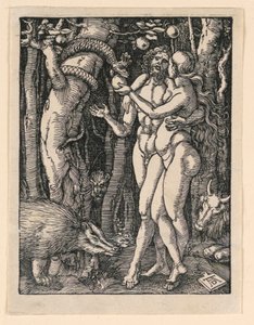 Adam and Even, The Little Passion -sarjasta tekijältä Albrecht Dürer