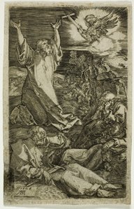 Agony in the Garden, kaiverretusta intohimosta tekijältä Albrecht Dürer