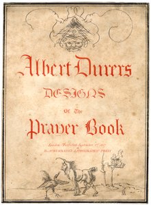 Albert Dürersin mallit rukouskirjalle, 1817. tekijältä Albrecht Dürer