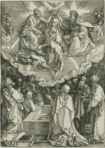 Neitsyt taivaaseenastuminen ja kruunaus, Neitsyen elämästä tekijältä Albrecht Dürer
