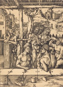 Kylpylä, n. 14961497. tekijältä Albrecht Dürer