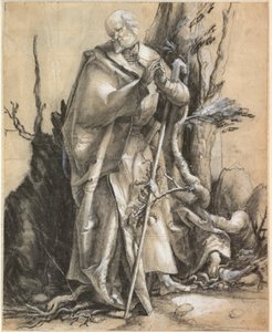 Parrakas pyhimys metsässä, n. 1516. tekijältä Albrecht Dürer