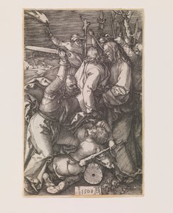 Kristuksen pettäminen sarjasta "The Kaiverrettu Passion" tekijältä Albrecht Dürer