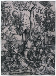 Kristuksen suru, sarjan ”Die Grosse Passion” 9. sivu
