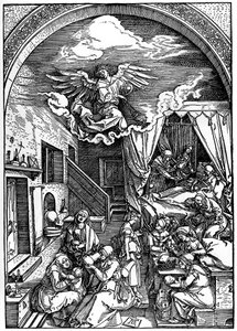 Neitsyen syntymä, 1502-1505, 1936 tekijältä Albrecht Dürer