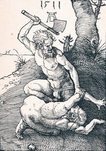 Kain surmasi Abelin, 1511 1906 tekijältä Albrecht Dürer