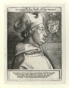 Brandenburgin kardinaali Albert, 1523 tekijältä Albrecht Dürer
