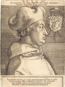 Cardinal Albrecht Brandenburgista ("Suuri kardinaali") tekijältä Albrecht Dürer