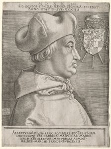 Brandenburgin kardinaali Albrecht - Suuri lautanen tekijältä Albrecht Dürer