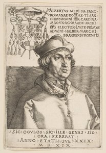 Brandenburgin kardinaali Albrecht, 1519. tekijältä Albrecht Dürer