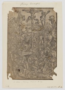 Ratsuväki kolmen ristin kanssa tekijältä Albrecht Dürer