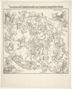 Pohjoisen taivaan taivaallinen kartta tekijältä Albrecht Dürer