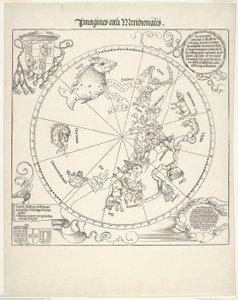 Eteläisen taivaan taivaallinen kartta (Imagines coeli meridionalis) tekijältä Albrecht Dürer