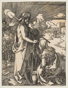 Kristus ilmestyy Maria Magdalenalle, pienestä kärsimyksestä, n. 1510. tekijältä Albrecht Dürer