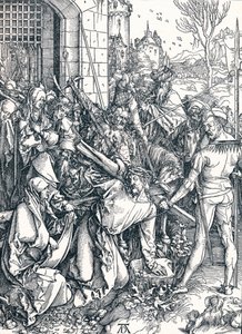 Kristus kantaa ristiä, 1498 1906. tekijältä Albrecht Dürer