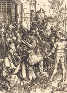 Kristus kantaa ristiä, n. 14981499. tekijältä Albrecht Dürer