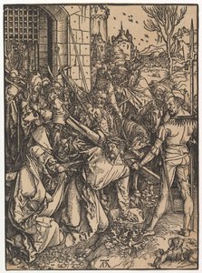 Kristus kantaa ristiä, suuresta kärsimyksestä, n. 1498. tekijältä Albrecht Dürer