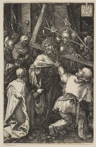 Kristus kantaa ristiä, sarjasta "Passio" tekijältä Albrecht Dürer