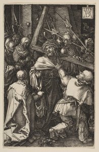 Kristus kantaa ristiä, Passiosta, 1512. tekijältä Albrecht Dürer