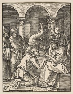 Orjantappuroin kruunattu Kristus, sarjasta "Pieni passio" tekijältä Albrecht Dürer