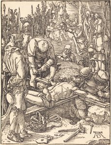 Kristus naulittiin ristille tekijältä Albrecht Dürer